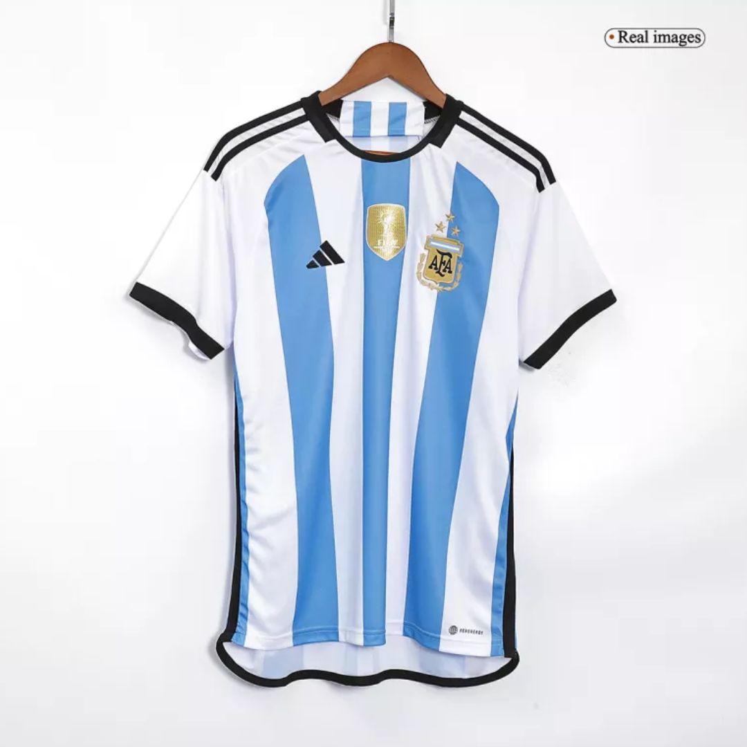 Argentina 2022/23 World Cup Home Kit - Includes Shirt, Shorts & Socks (3 Stars)