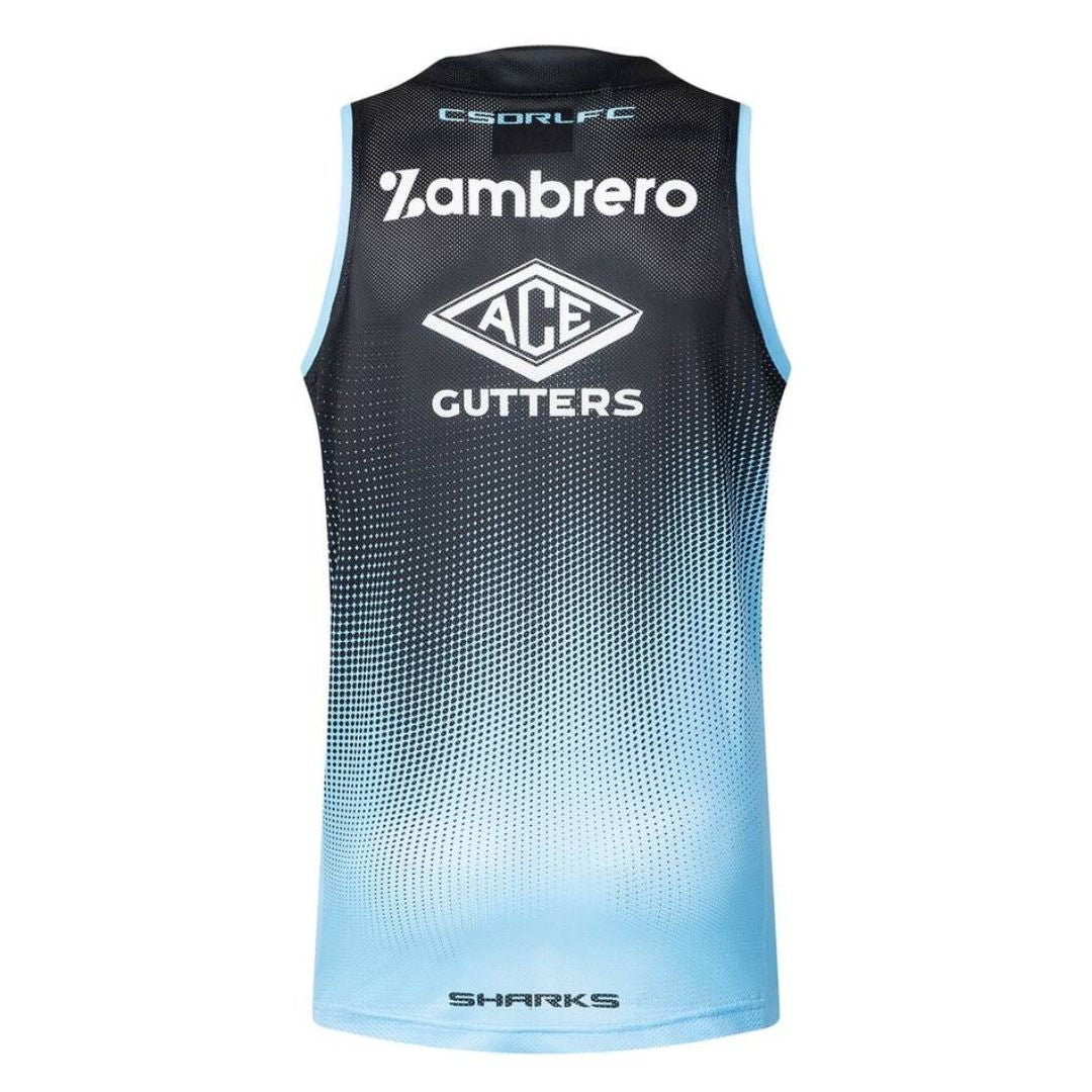 Cronulla Sutherland Sharks 2025 Black Training Singlet