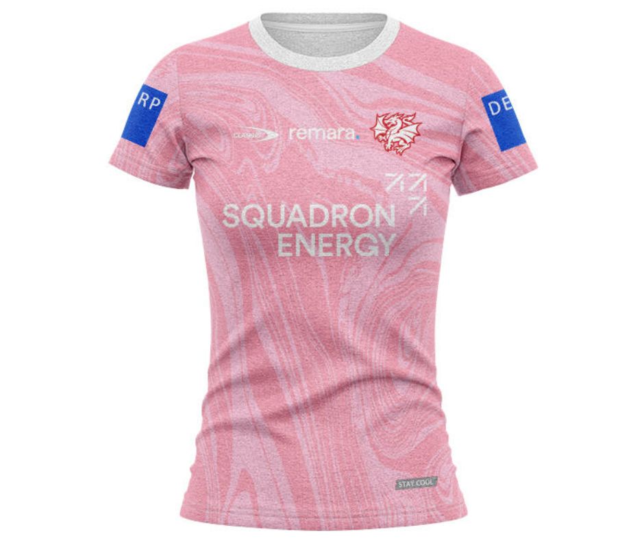 St George Illawarra Dragons 2025 Women's Pink Training Shirt