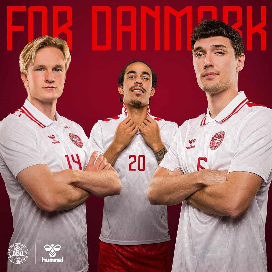 Denmark Euro 2024 Away Jersey Shirt
