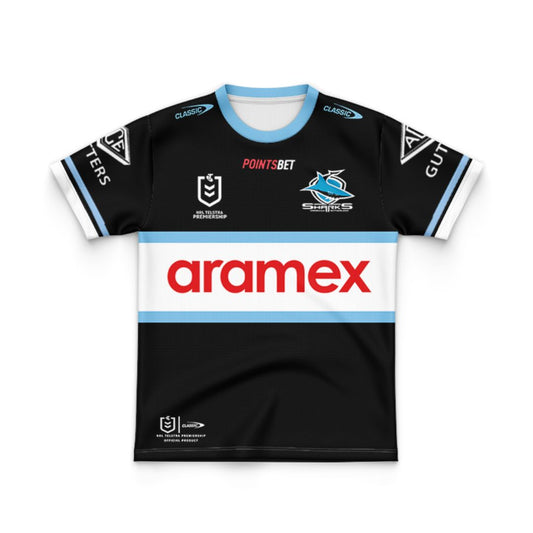 Cronulla Sutherland Sharks 2024 Kids Away Jersey