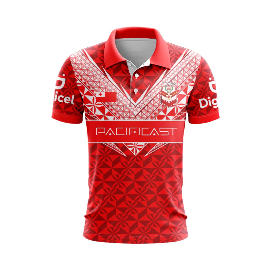 Mate Ma'a Tonga 2024 Rugby League Polo Shirt