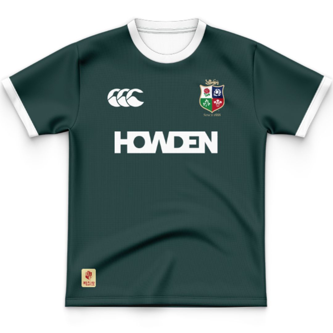 British & Irish Lions 2025 Kids Green Training Jersey