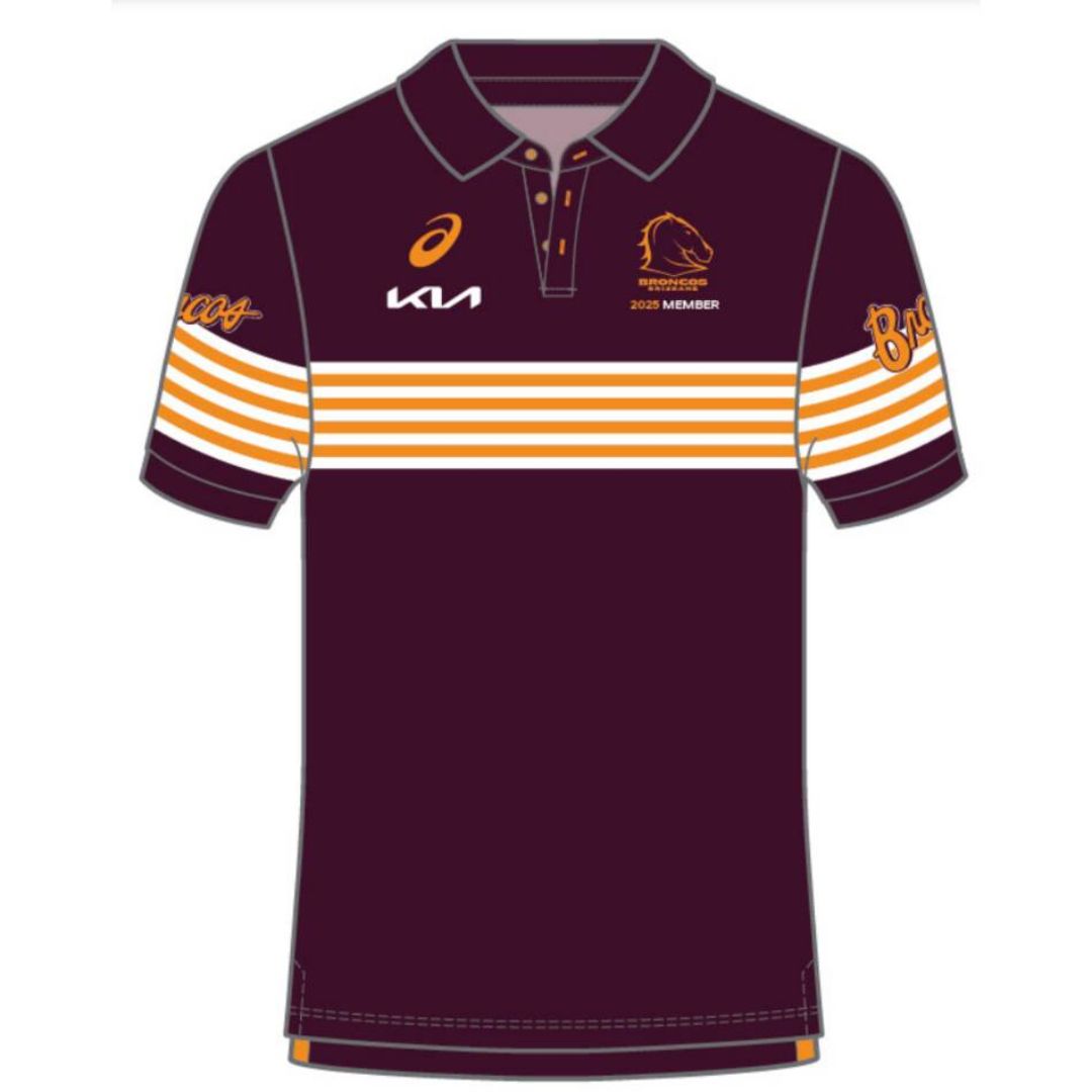 Brisbane Broncos 2025 Members Polo Shirt