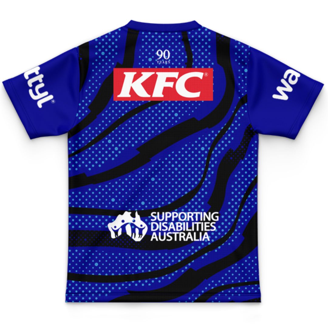 Canterbury Bankstown Bulldogs 2025 Kids Blue Training Jersey