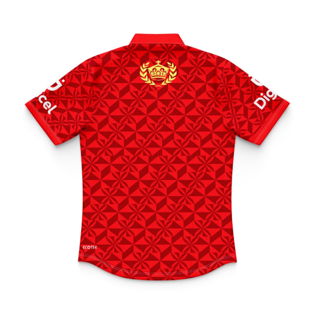 Mate Ma'a Tonga 2024 Kids Rugby League Polo Shirt