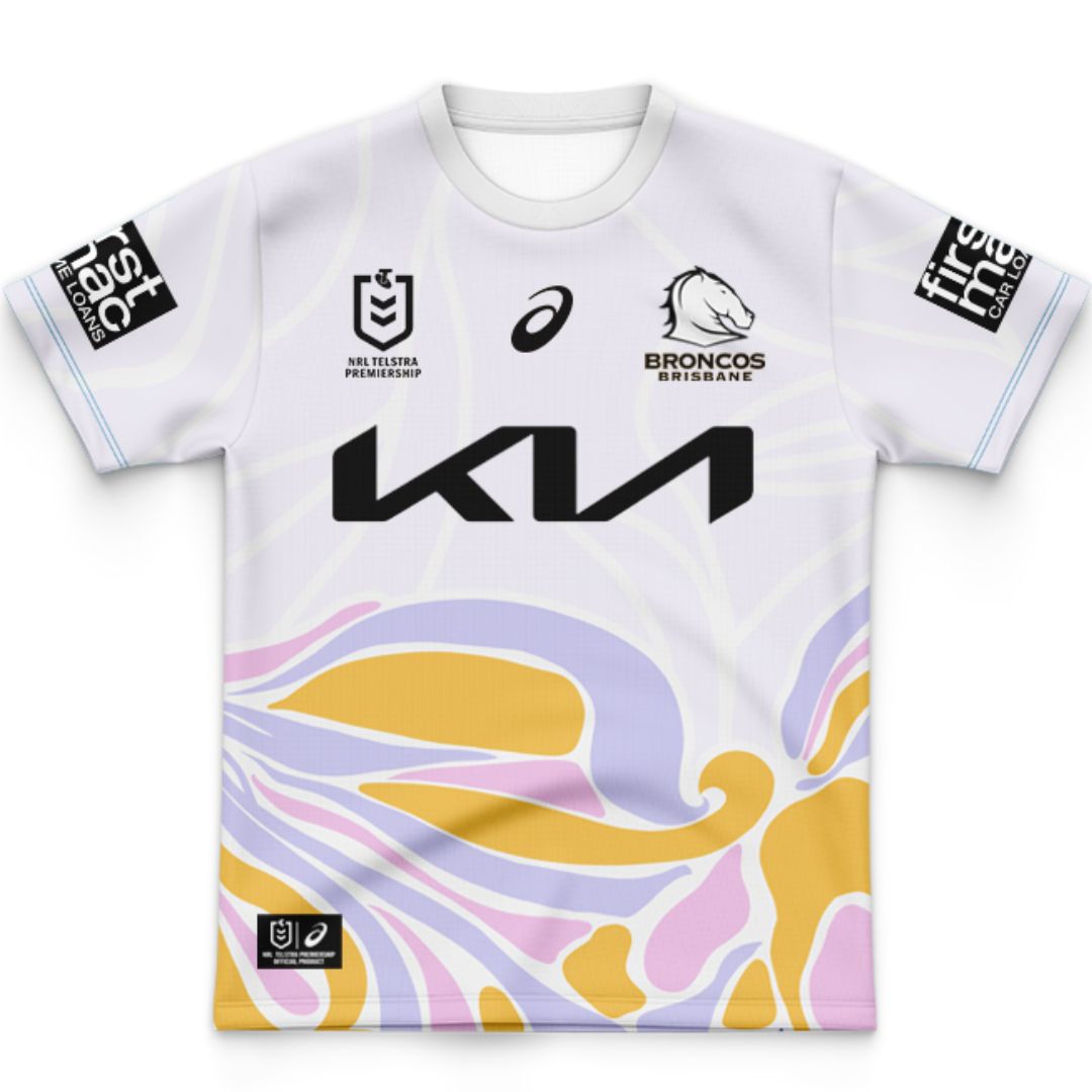 Brisbane Broncos 2025 Kids X Sabo Alternate Shirt