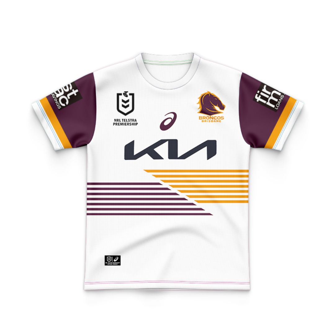 Brisbane Broncos 2025 Kids Away Jersey and Shorts Kit