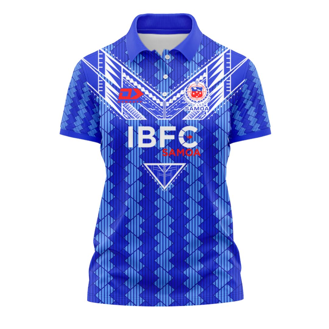 Toa Samoa 2024 Women's Rugby League Home Polo Shirt