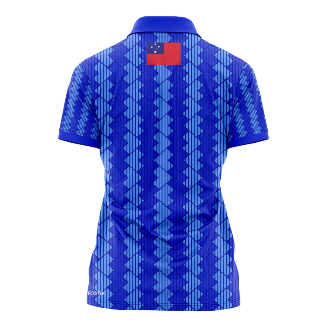 Toa Samoa 2024 Women's Rugby League Home Polo Shirt