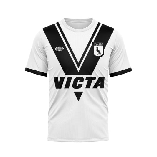 Western Suburbs Magpies 1978 Retro Home Jersey