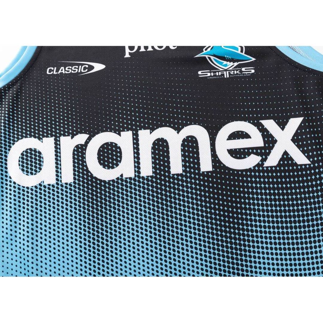 Cronulla Sutherland Sharks 2025 Black Training Singlet