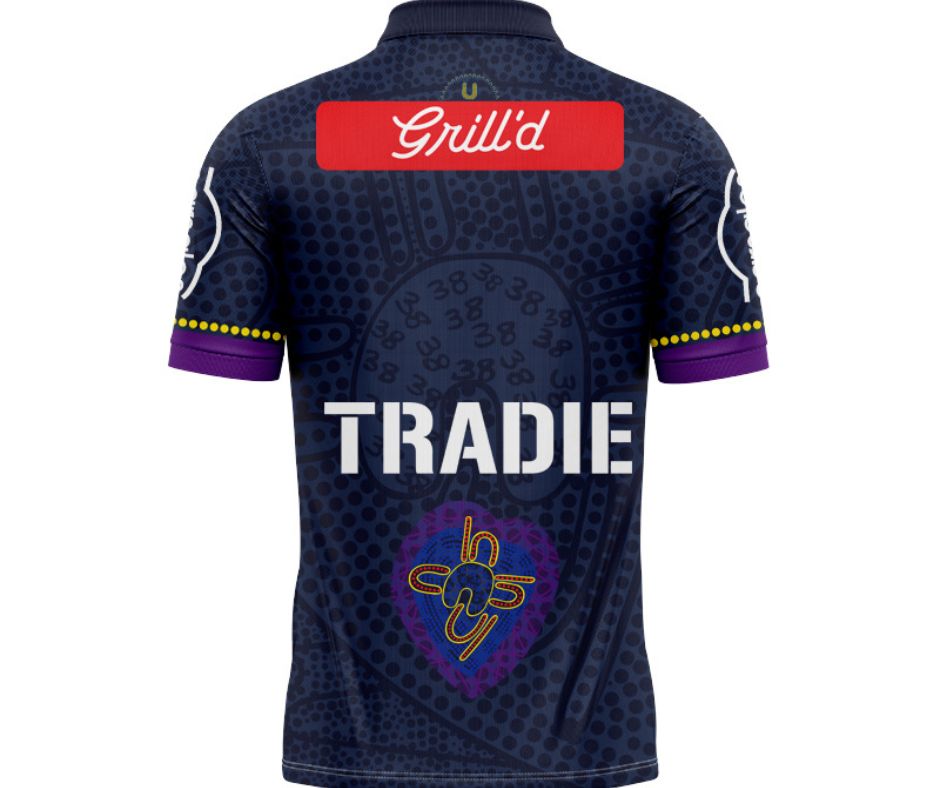Melbourne Storm 2025 Indigenous Polo Shirt