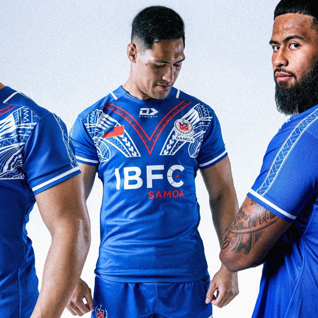 Toa Samoa 2025 Rugby League Home Jersey