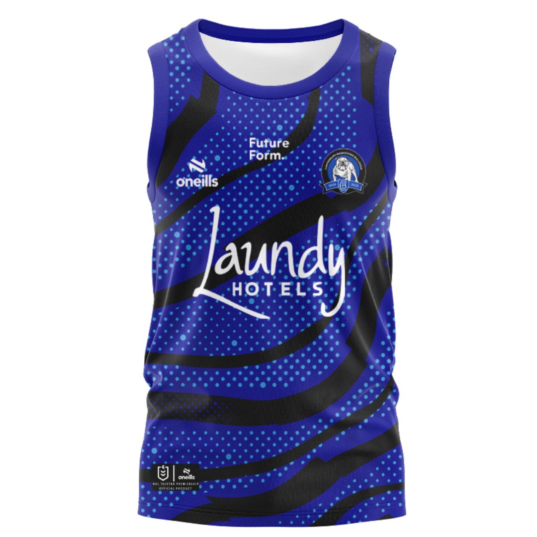 Canterbury Bankstown Bulldogs 2025 Blue Training Singlet