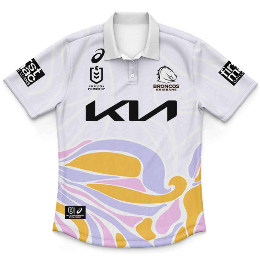 Brisbane Broncos 2025 Kids X Sabo Alternate Polo Shirt