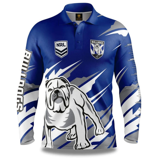 Canterbury Bankstown Bulldogs 2024 Long Sleeve Ignition Fishing Shirt