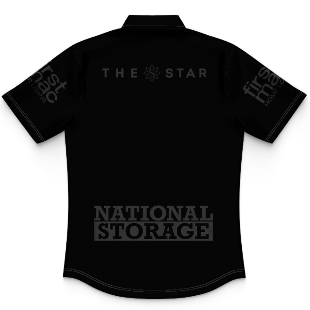 Brisbane Broncos 2025 Kids Black Polo Shirt