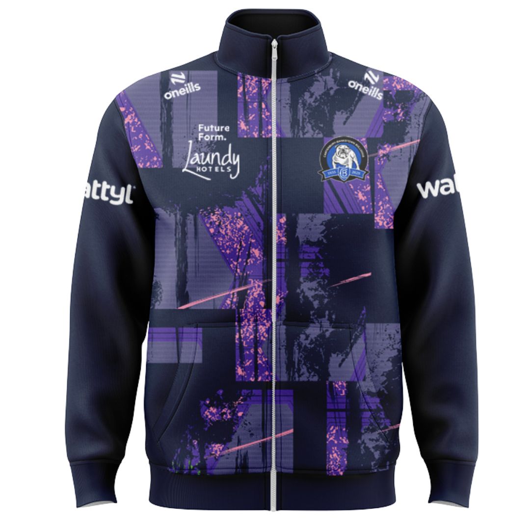 Canterbury Bankstown Bulldogs 2025 Captains Run Jacket with Zipper