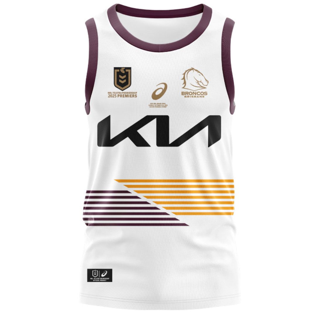 Brisbane Broncos 2025 Premiers Singlet