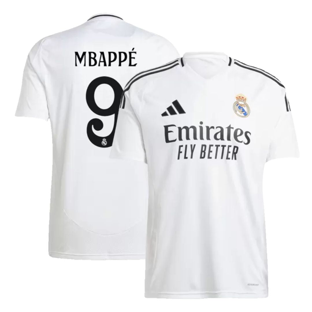 Real Madrid 2024/25 Kids Mbappé #9 Home Jersey Shirt