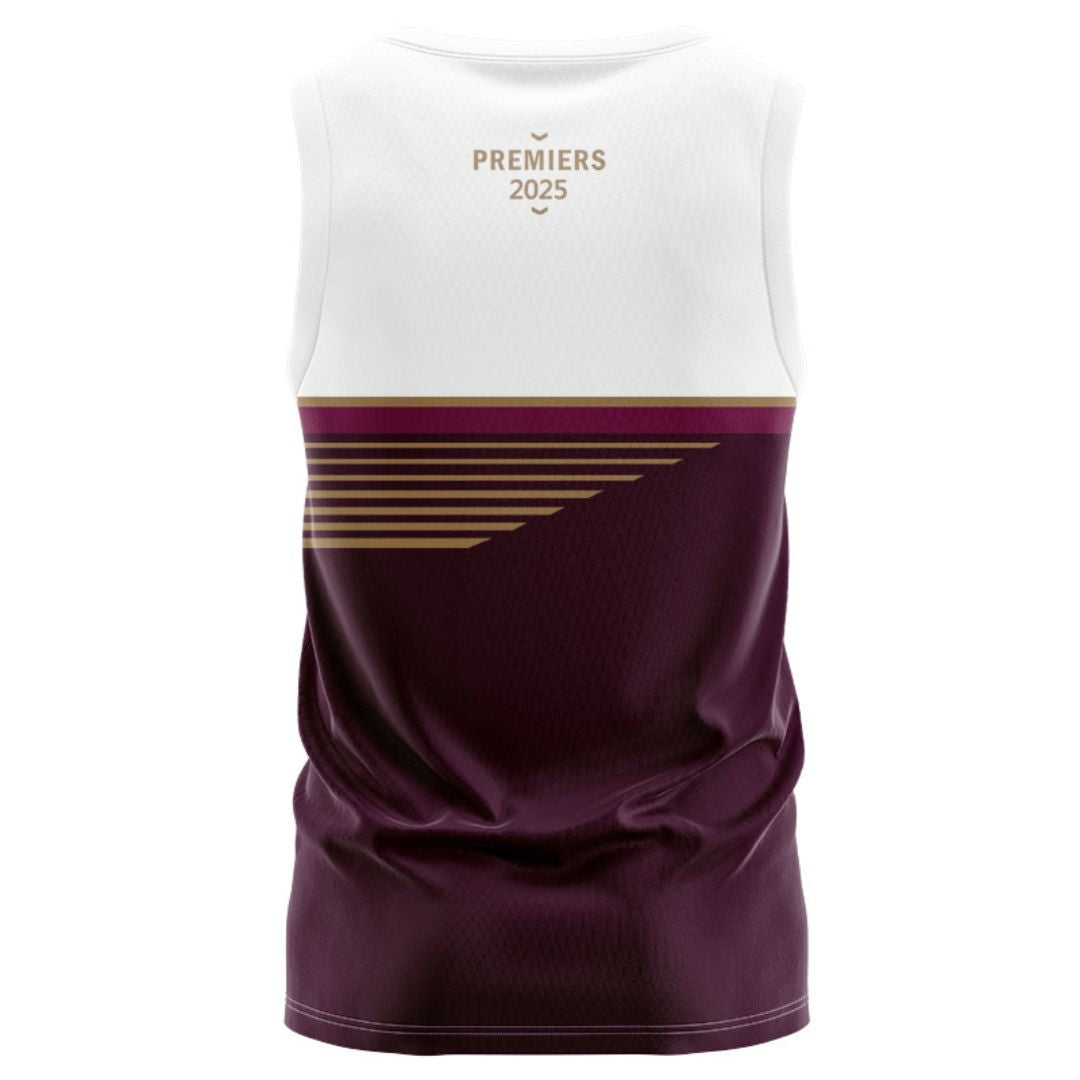 Brisbane Broncos 2025 Premiers Singlet - Maroon