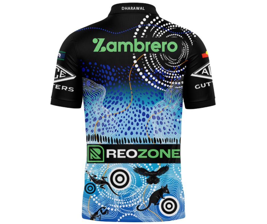 Cronulla Sutherland Sharks 2025 Indigenous Polo Shirt