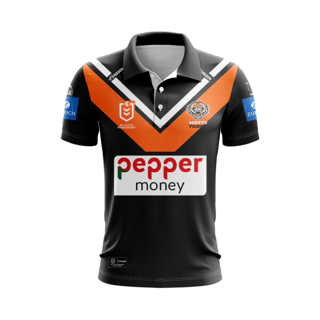 Wests Tigers 2025 Home Polo Shirt