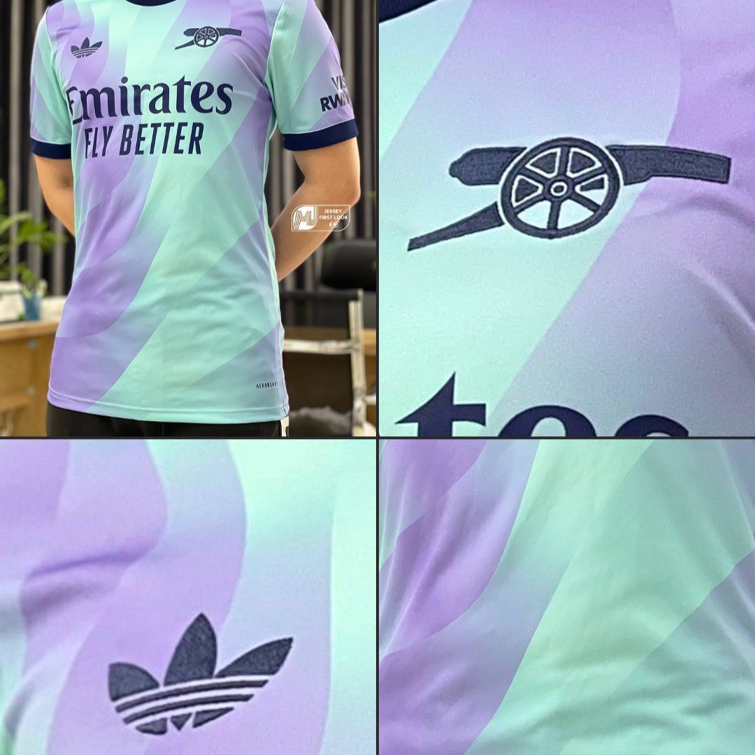Arsenal Gunners 2024/25 3rd Jersey Shirt (Add Your Own Name & Number)