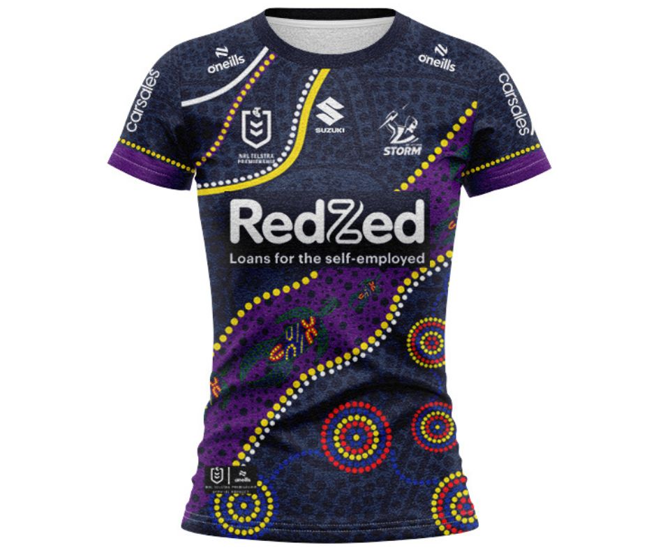 Melbourne Storm 2025 Women's Indigenous Shirt