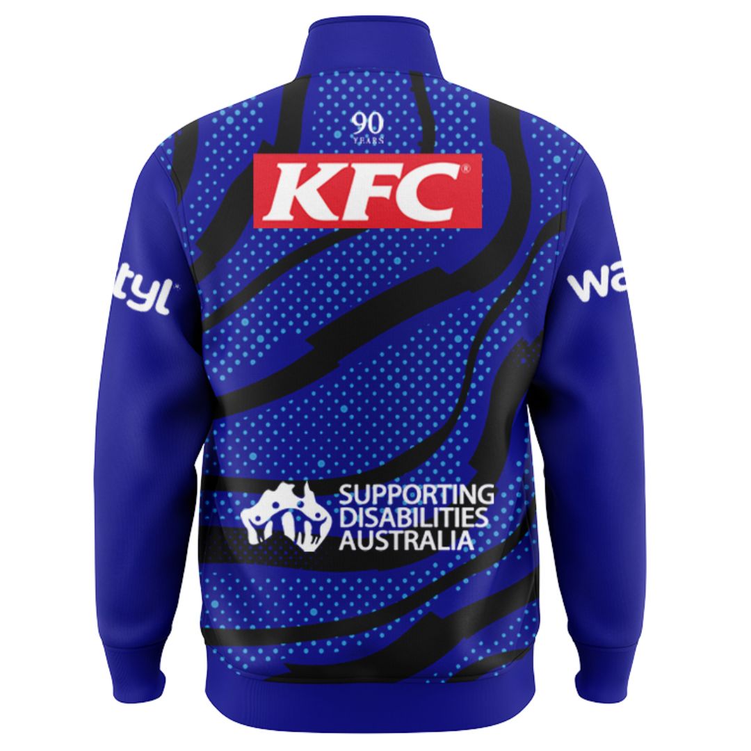Canterbury Bankstown Bulldogs 2025 Blue Training Jacket with Zipper