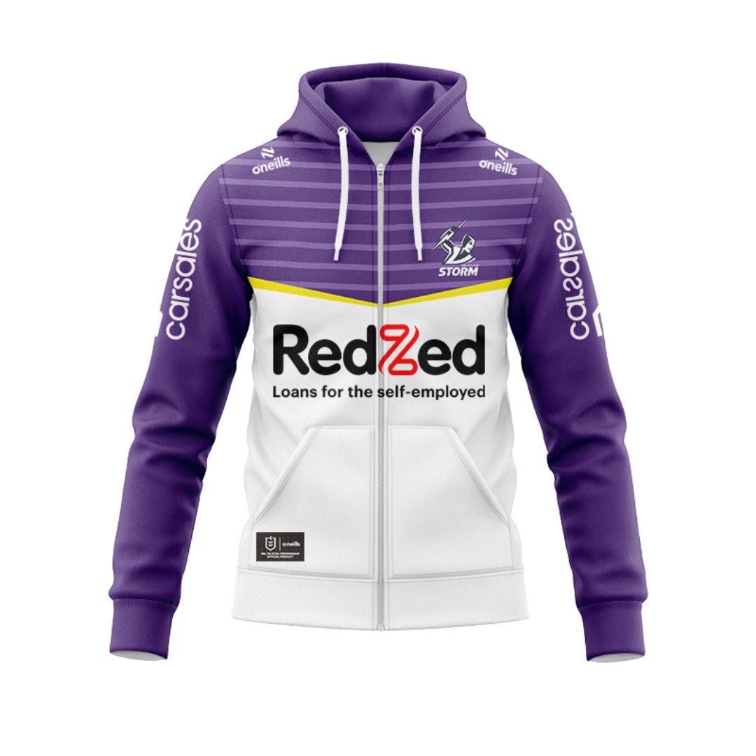 2024 Melbourne Storm Away Hoodie With Zipper