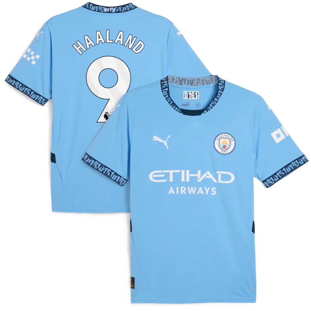 Manchester City 2024/25 Haaland # 9 Home Jersey Shirt