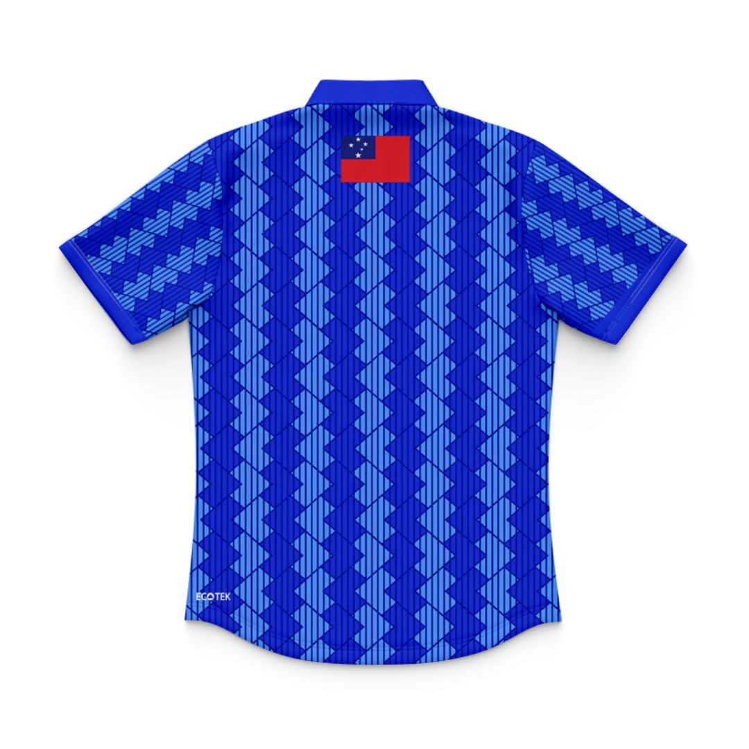 Toa Samoa 2024 Kids Rugby League Home Polo Shirt