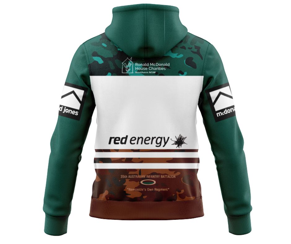 Newcastle Knights 2025 ANZAC with Zipper Hoodie