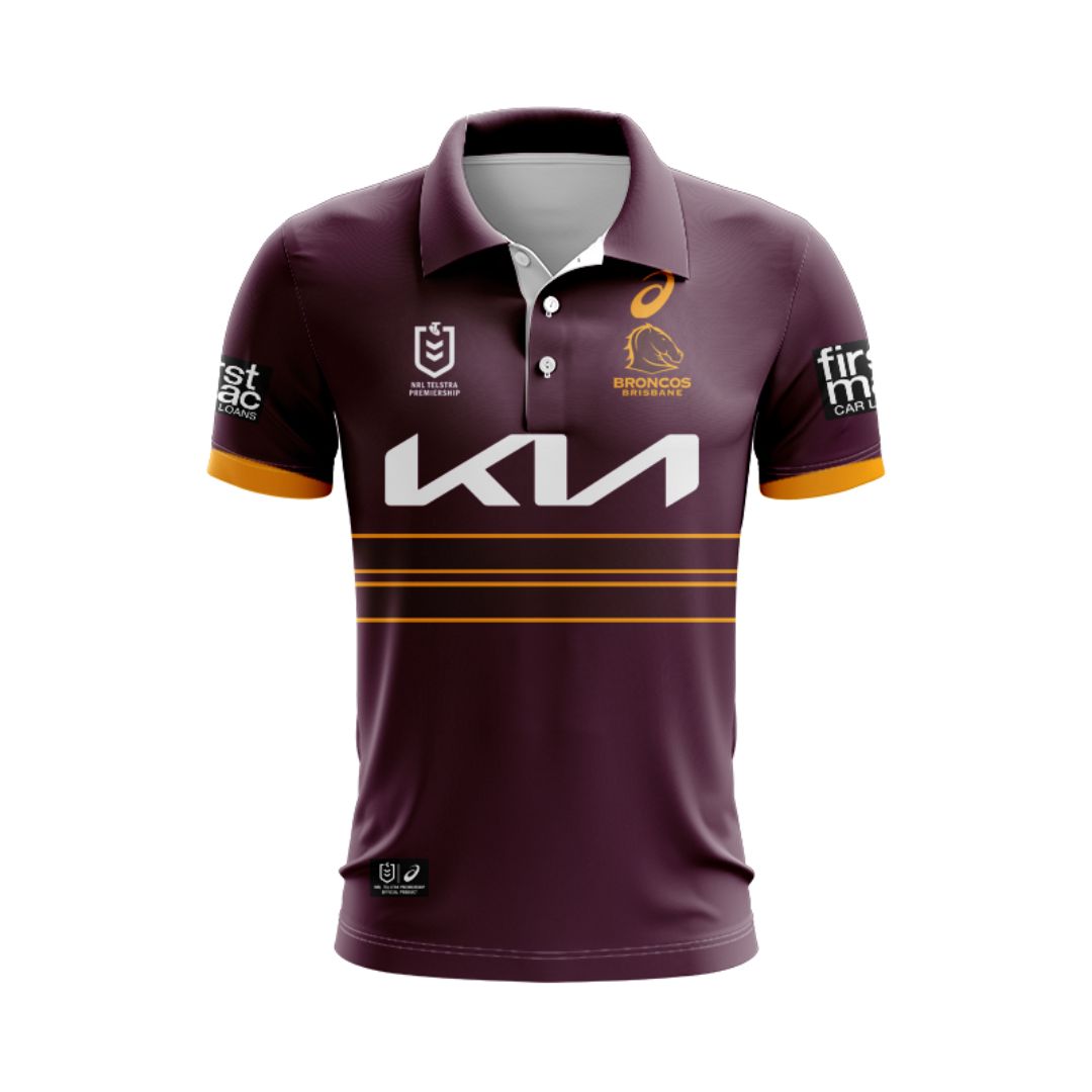 Brisbane Broncos 2025 Home Polo Shirt