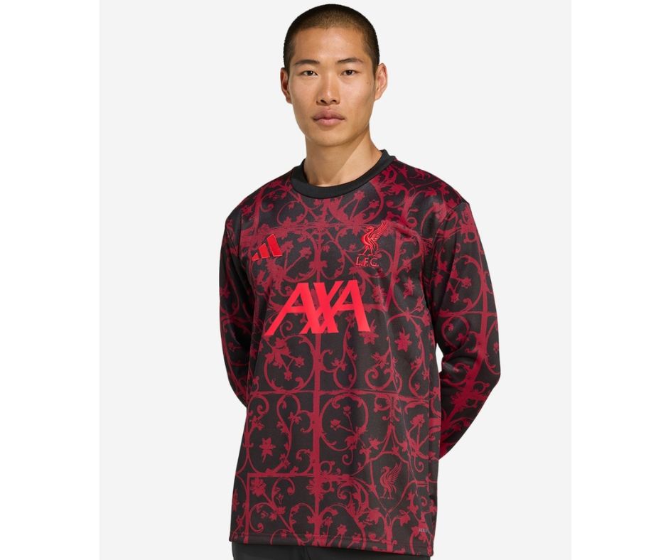 Liverpool 2025/26 Long Sleeve Pre Match Jersey Shirt
