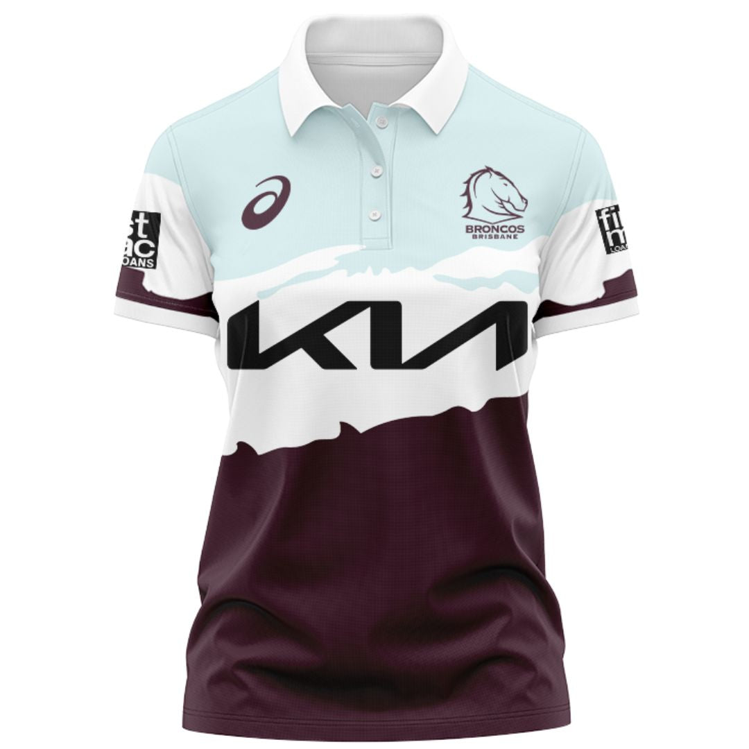 Brisbane Broncos 2024 Women's Captains Run Polo Shirt