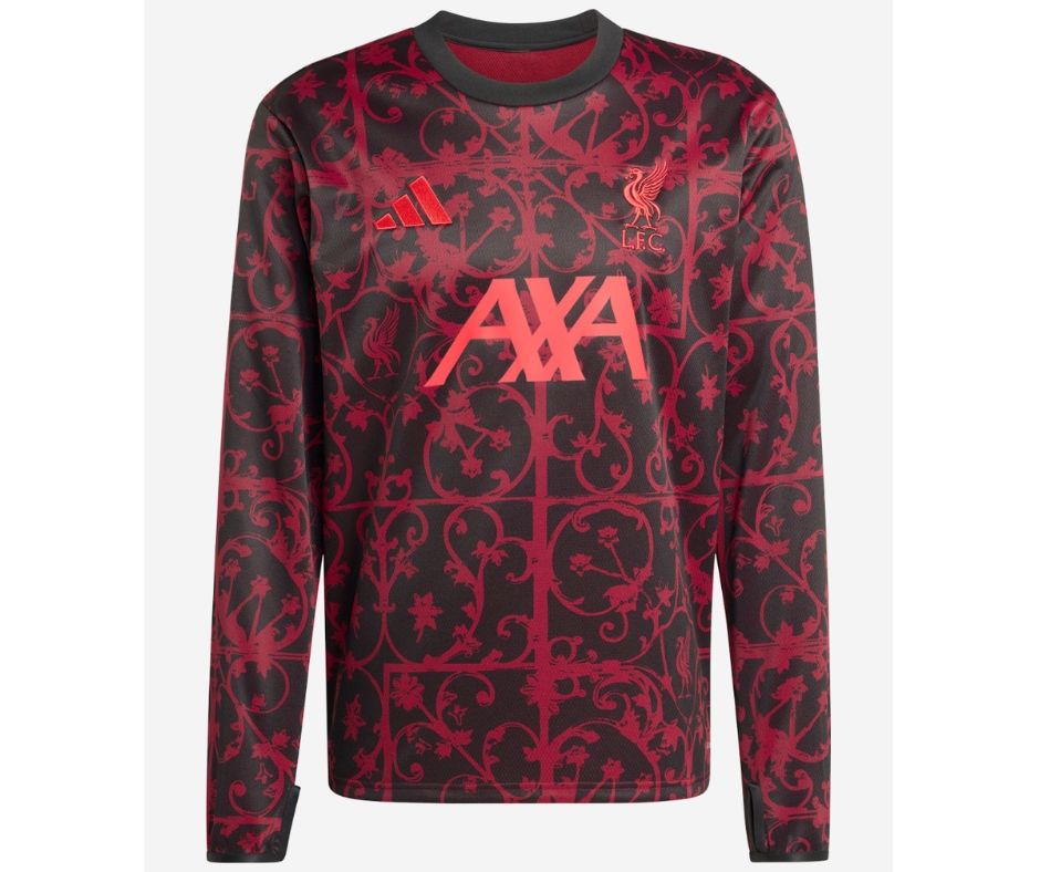 Liverpool 2025/26 Long Sleeve Pre Match Jersey Shirt