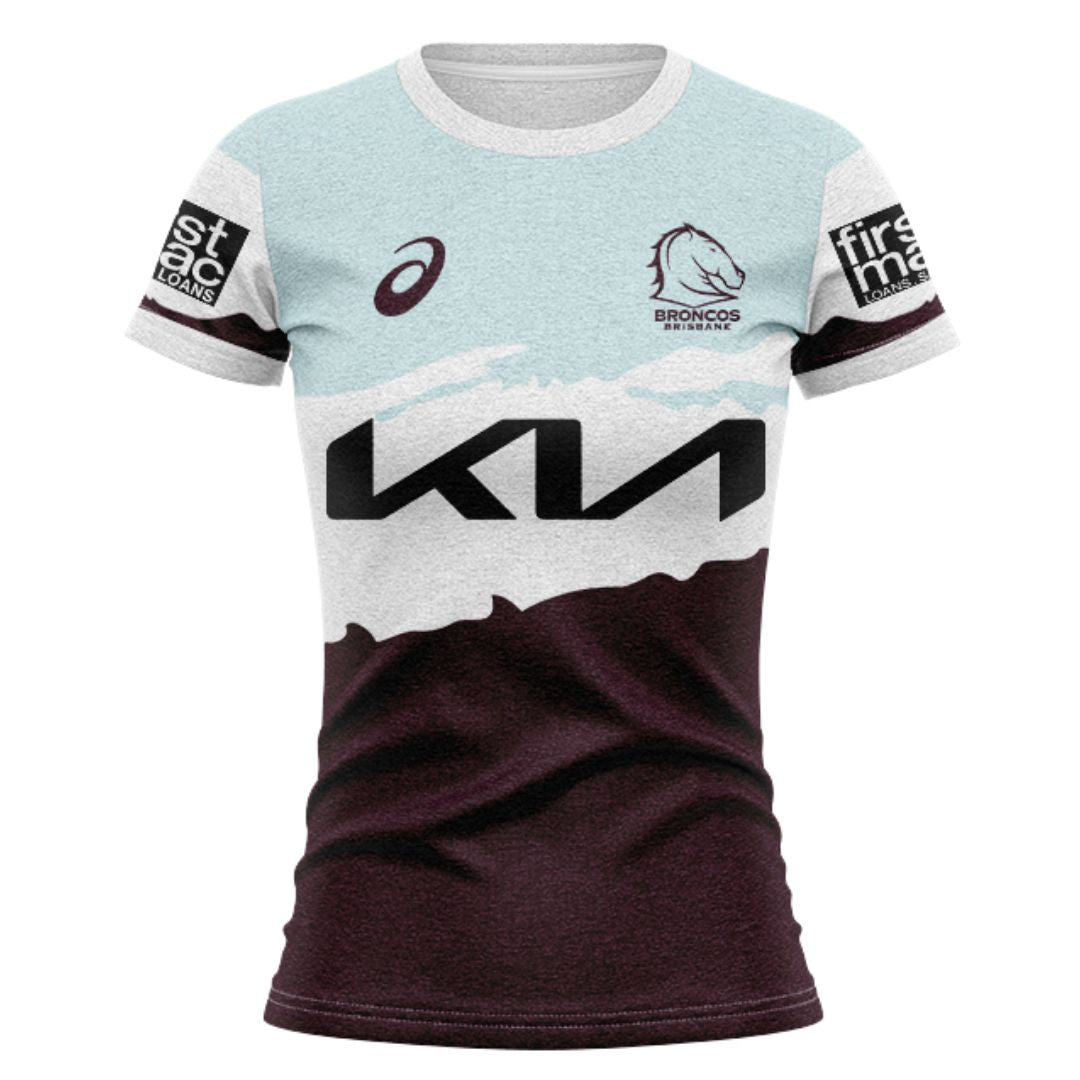 Brisbane Broncos 2024 Women's Captains Run Shirt