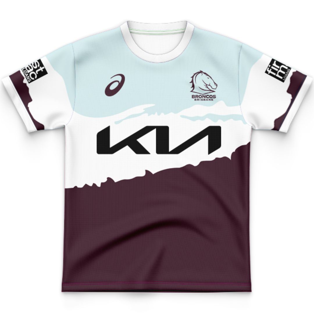 Brisbane Broncos 2024 Kids Captains Run Jersey