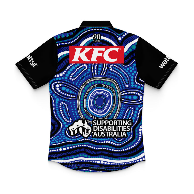 Canterbury Bankstown Bulldogs 2025 Kids Indigenous Polo Shirt