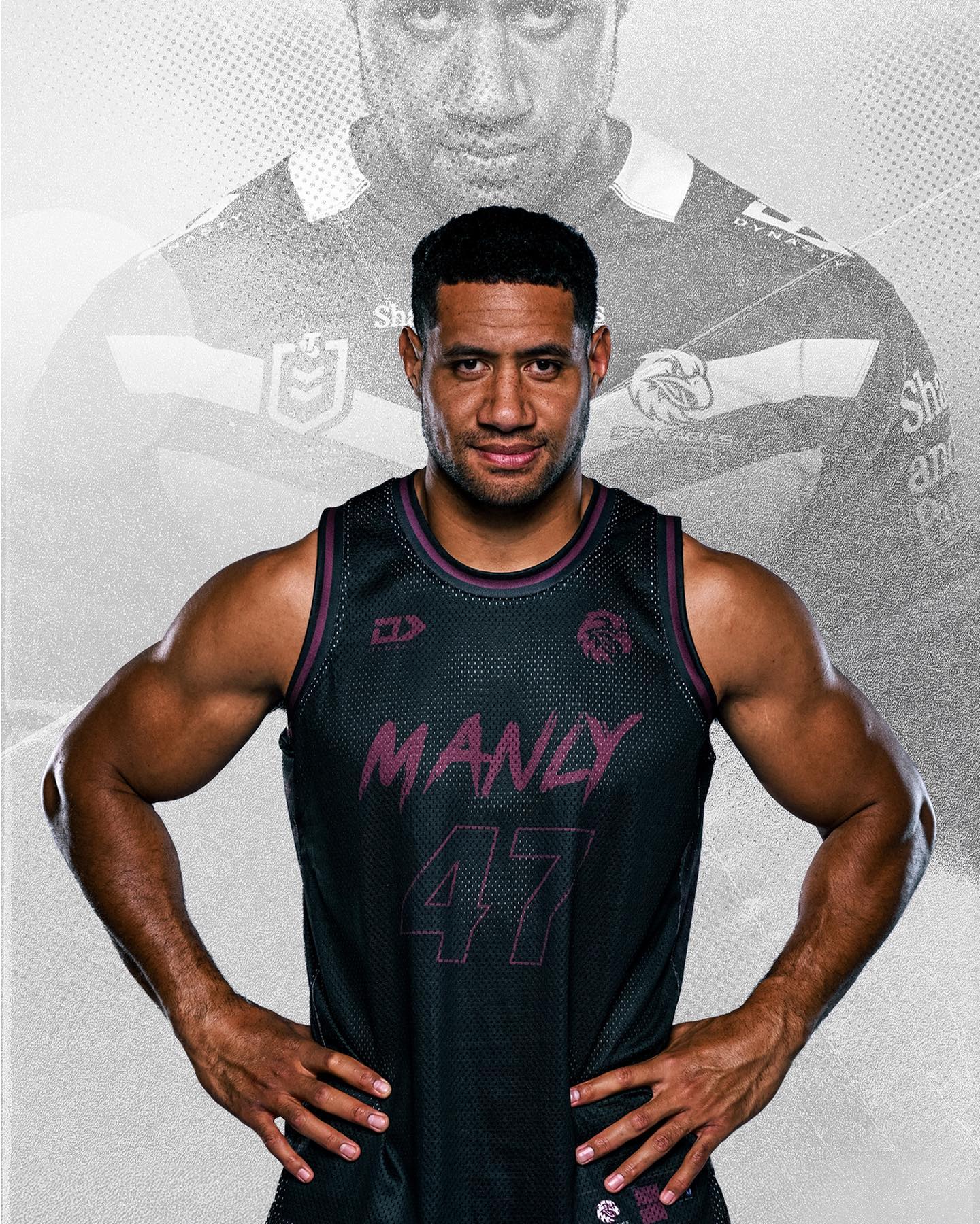 Manly Warringah Sea Eagles 2025 Basketball Singlet