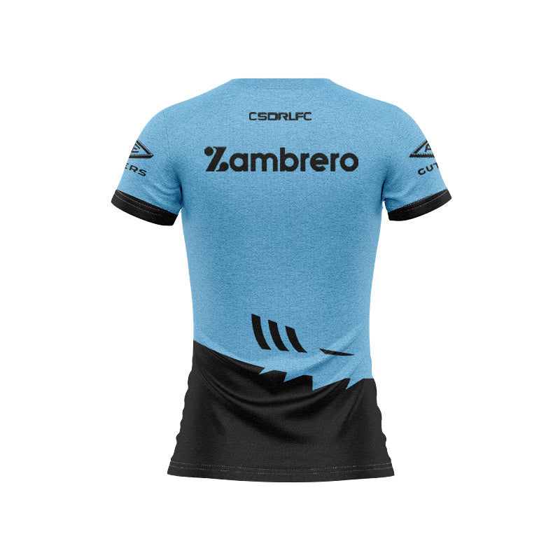 Cronulla Sutherland Sharks 2025 Women's Blue Training Shirt