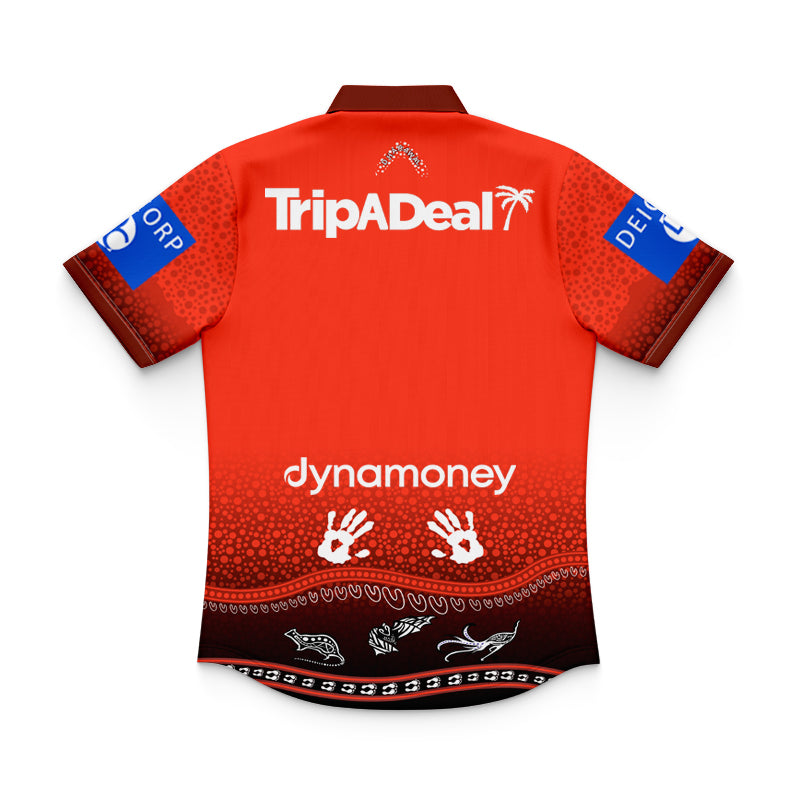St George Illawarra Dragons 2025 Kids Indigenous Polo Shirt