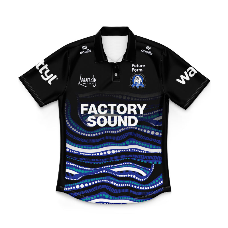 Canterbury Bankstown Bulldogs 2025 Kids Indigenous Training Polo Shirt