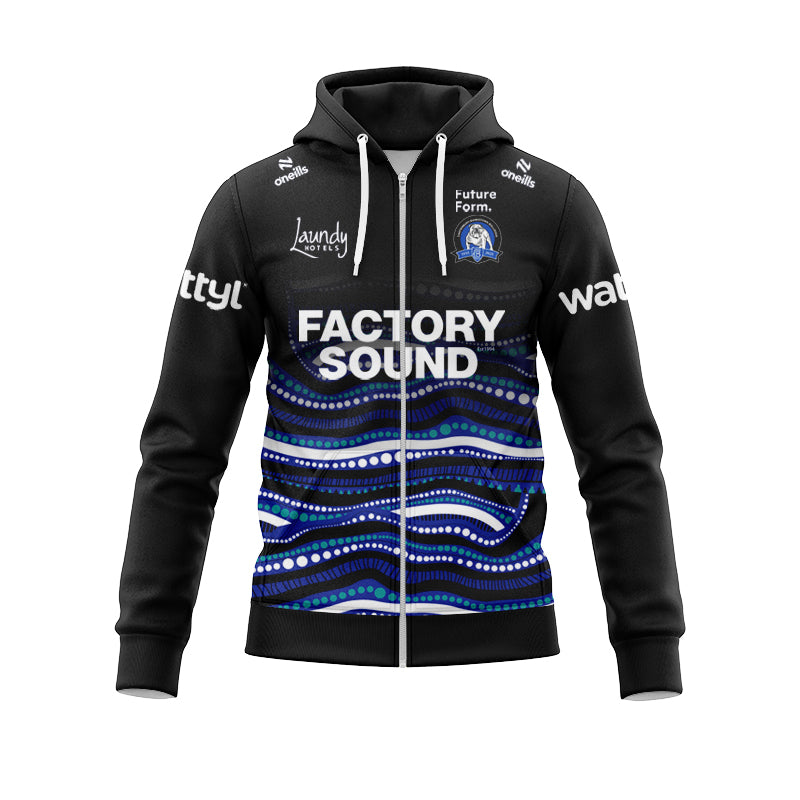 Canterbury Bankstown Bulldogs 2025 Indigenous Training Hoodie with Zipper