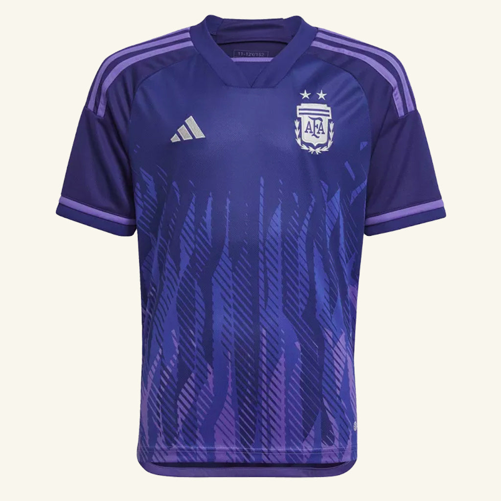 Argentina 2022 World Cup Away Jersey Shirt (2 Stars)