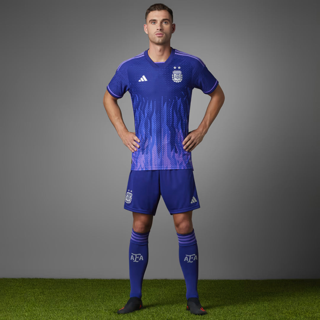 Argentina 2022 World Cup Away Jersey Shirt (2 Stars)