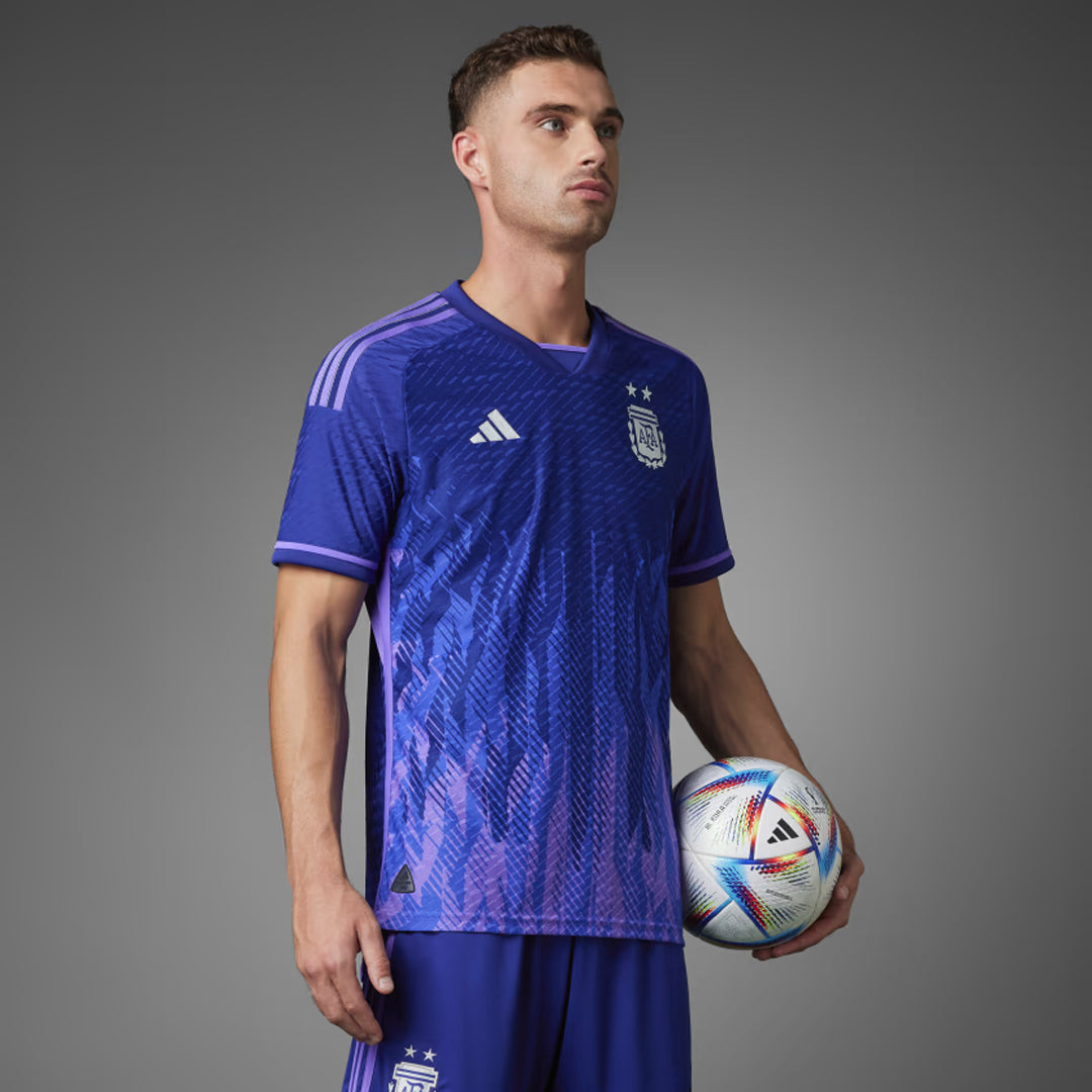 Argentina 2022 World Cup Away Jersey Shirt (2 Stars)